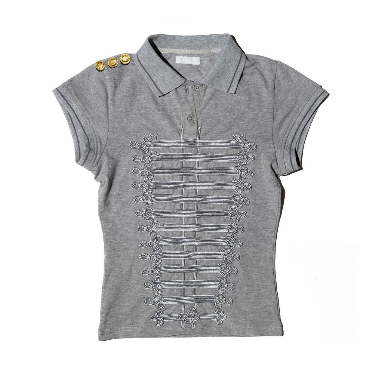 Elle | Marching Band Knit Polo & Shorts Set