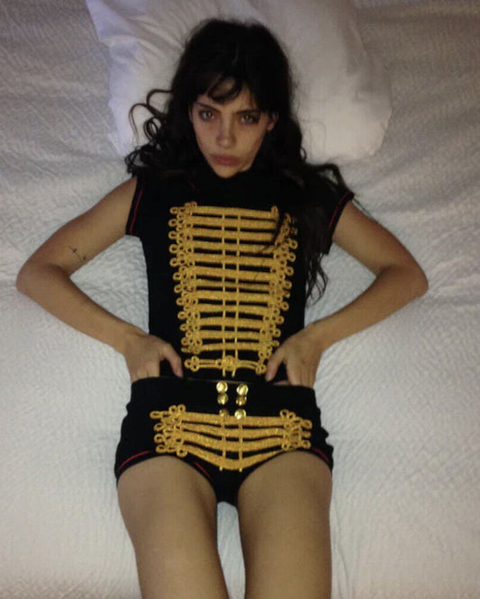 Elle | Marching Band Knit Polo & Shorts Set