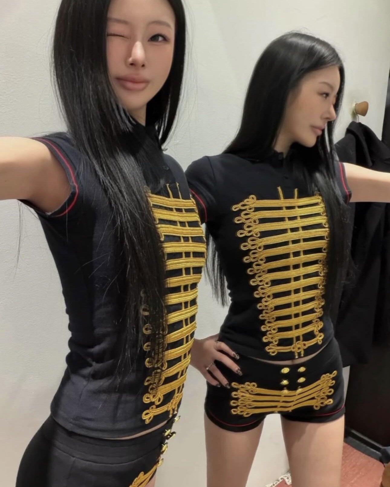 Elle | Marching Band Knit Polo & Shorts Set