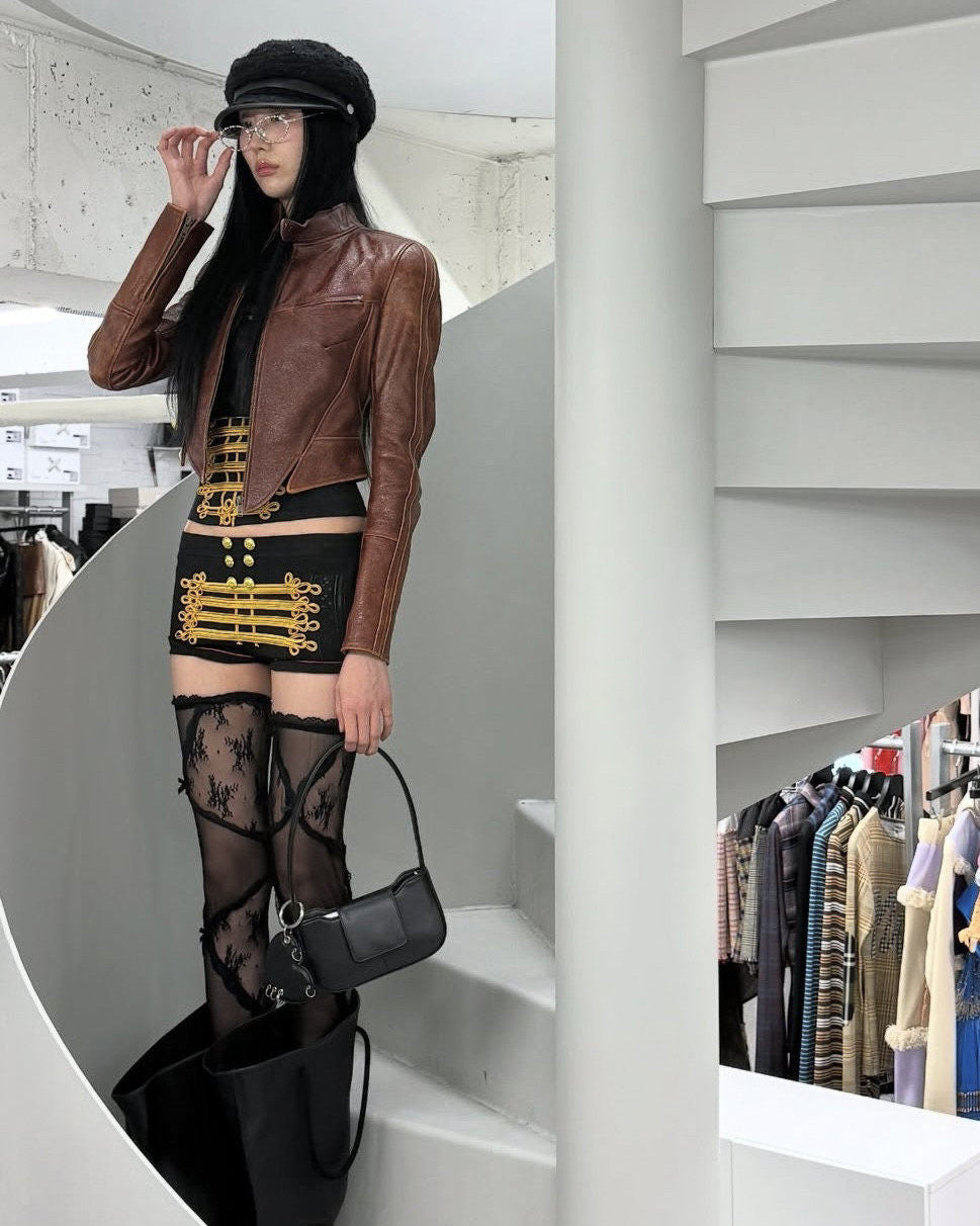Elle | Marching Band Knit Polo & Shorts Set