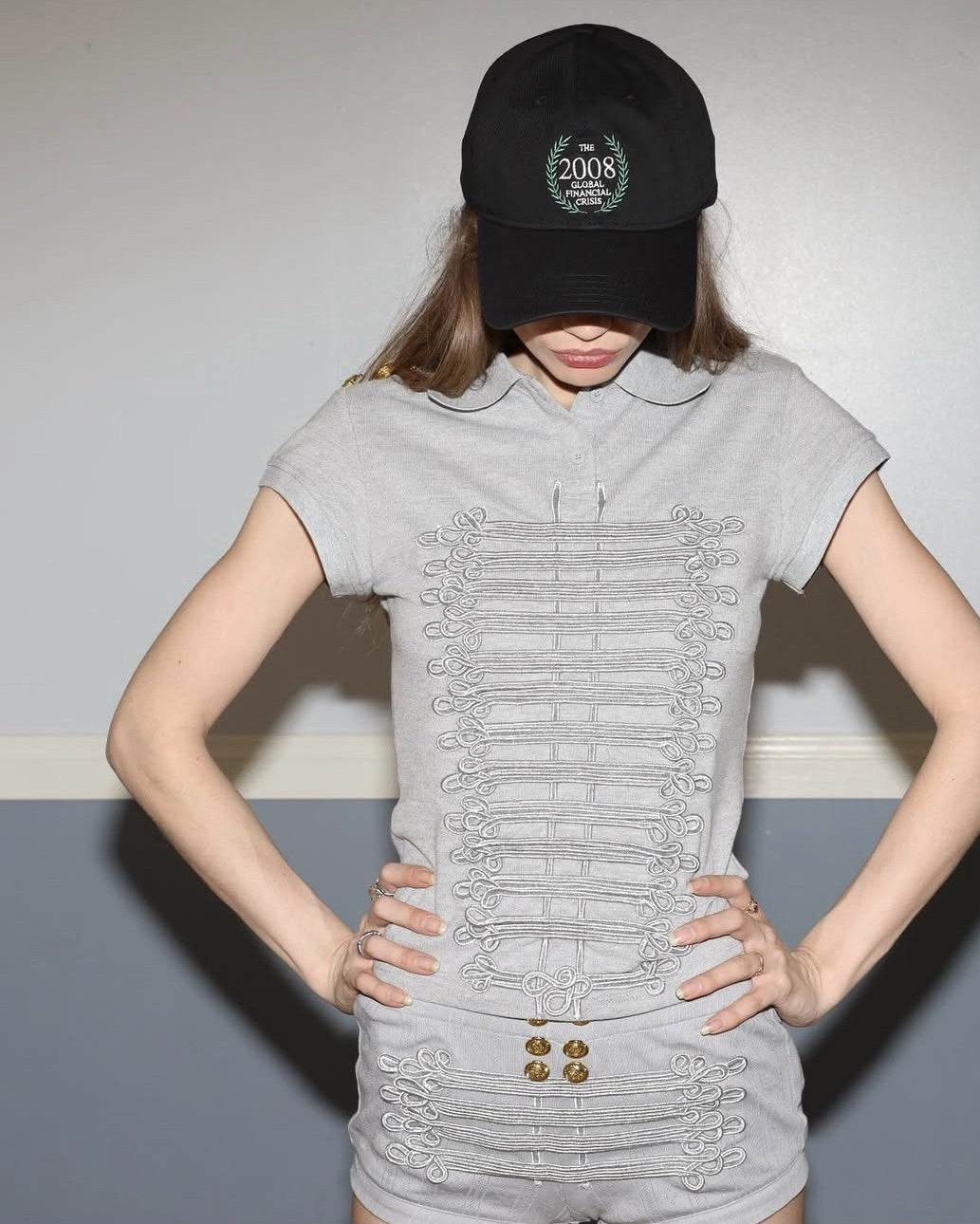 Elle | Marching Band Knit Polo & Shorts Set