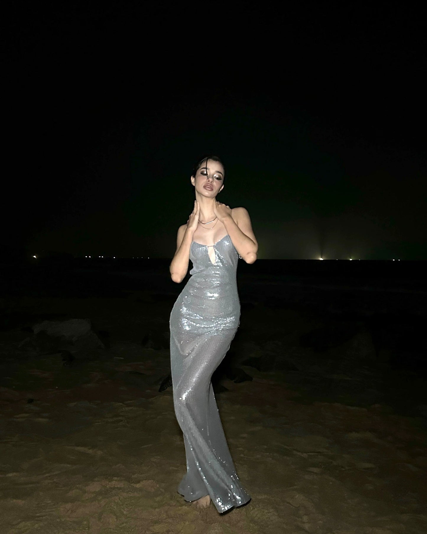 0122stepll | Midnight Galaxy Dress