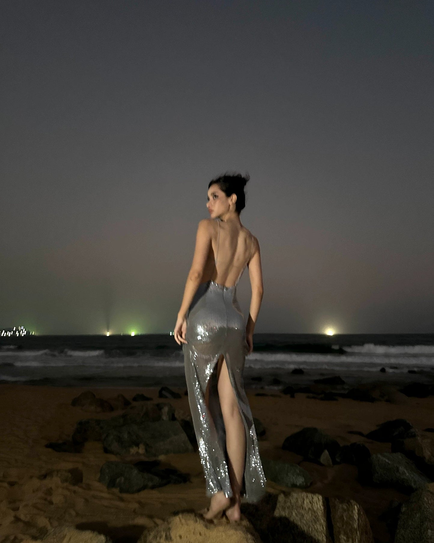 0122stepll | Midnight Galaxy Dress