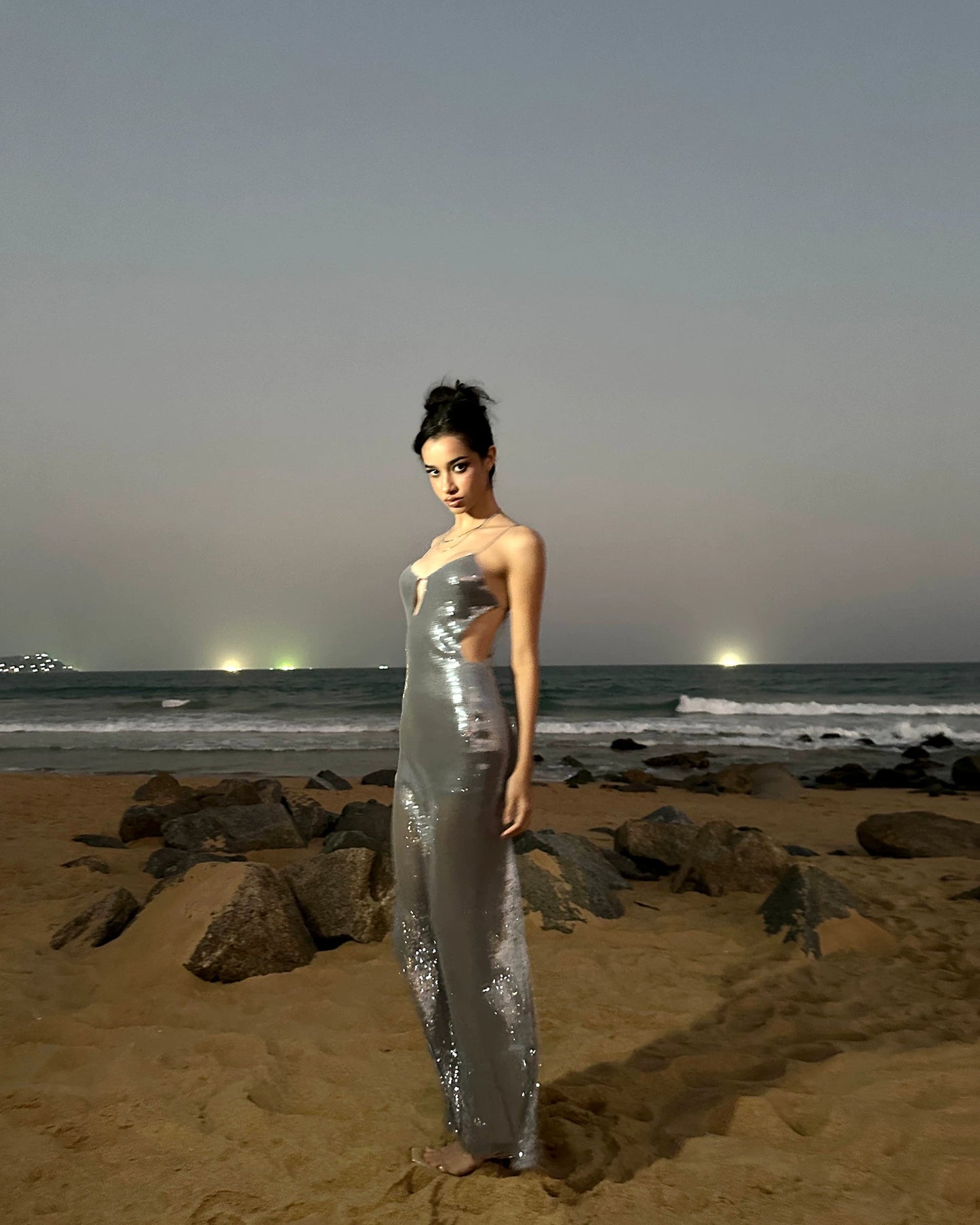 0122stepll | Midnight Galaxy Dress