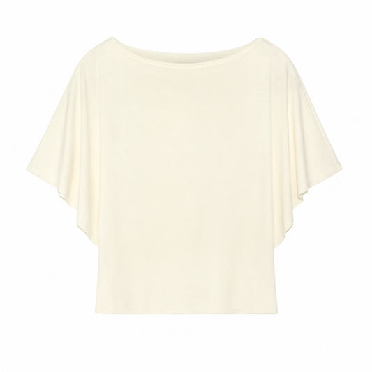 Elle | Mila Off Shoulder Draped Batwing Tee