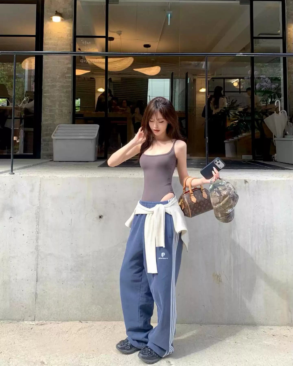Mila Washed Stripe Track Pants