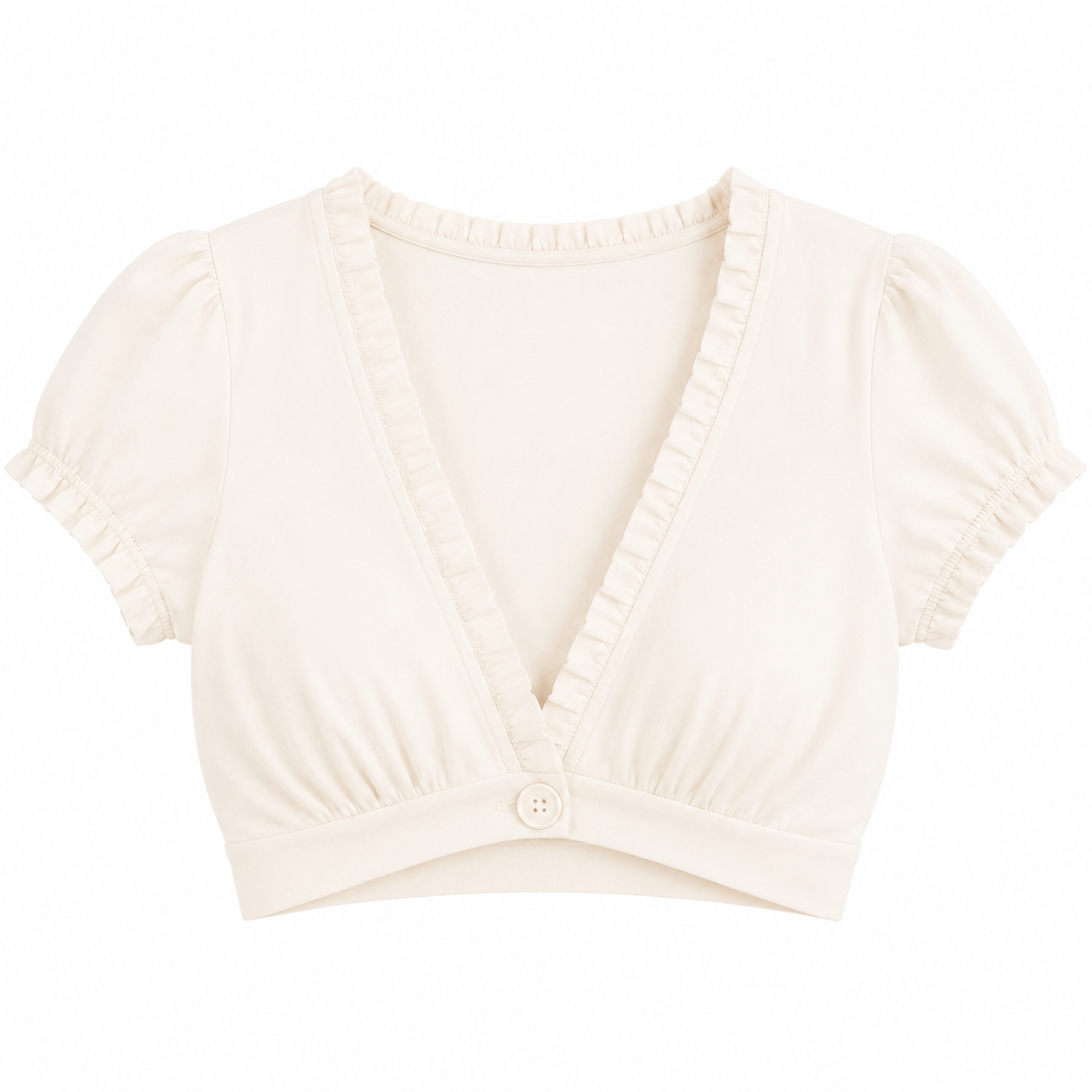 Elle | Mimi Cropped Button Top