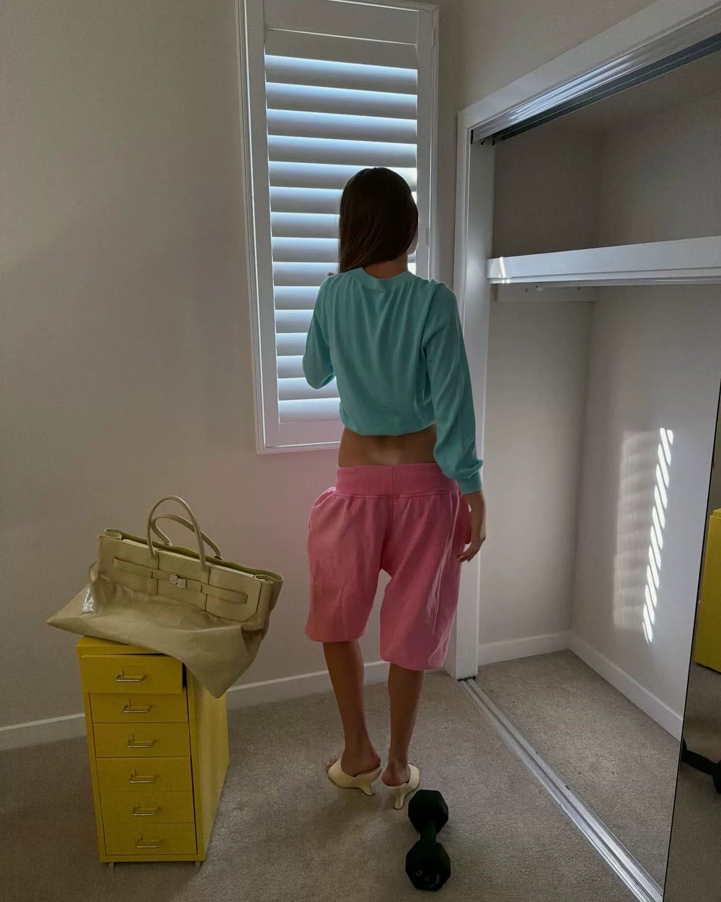 Elle | Mint V-Neck Knit Sweater
