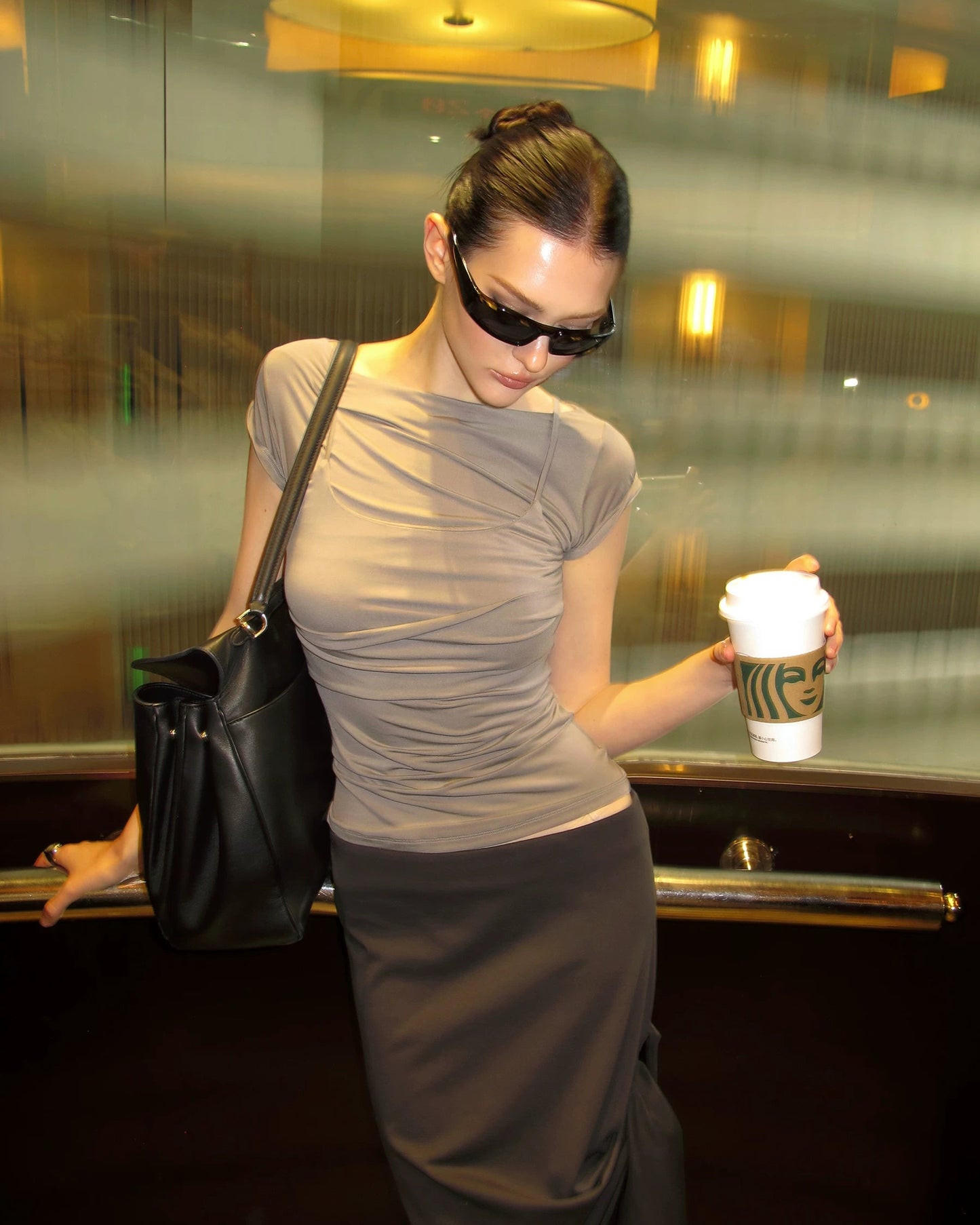 0122stepll | Mirelle Layered Cap Sleeve Top