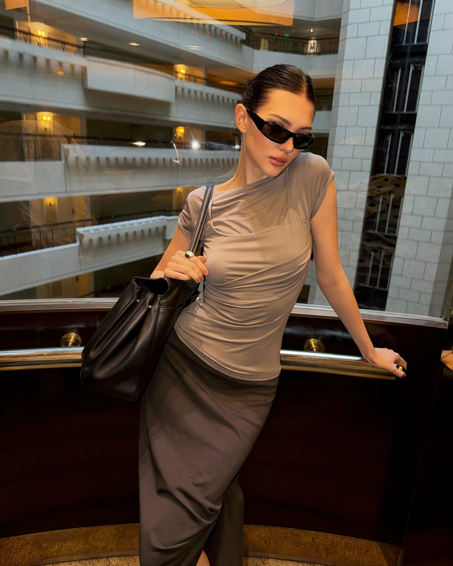 0122stepll | Mirelle Layered Cap Sleeve Top