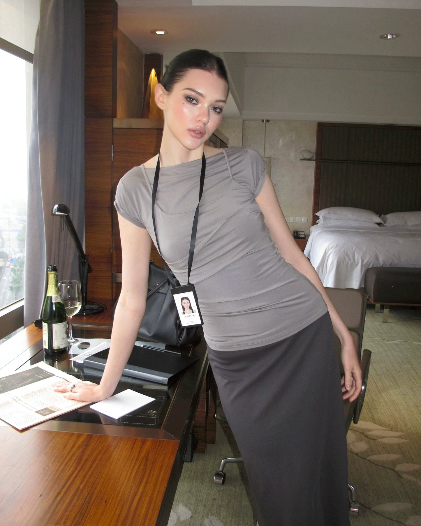 0122stepll | Mirelle Layered Cap Sleeve Top