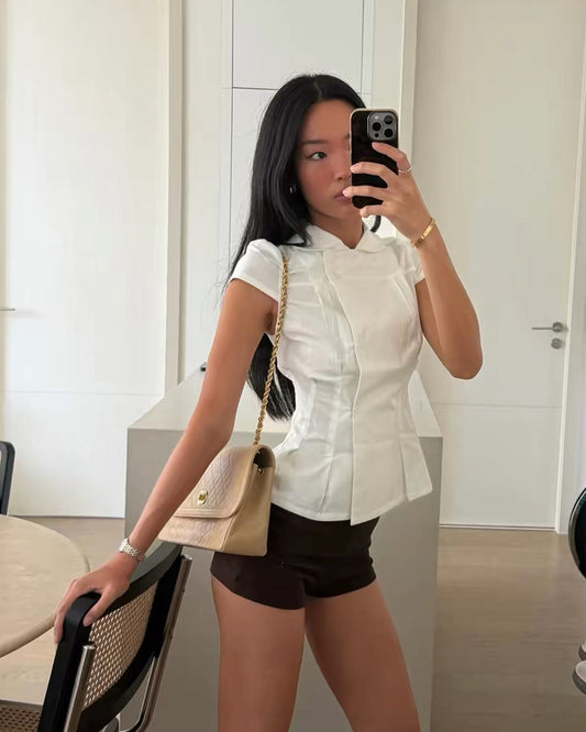 Elle Curate | Missy Asymmetric Blouse