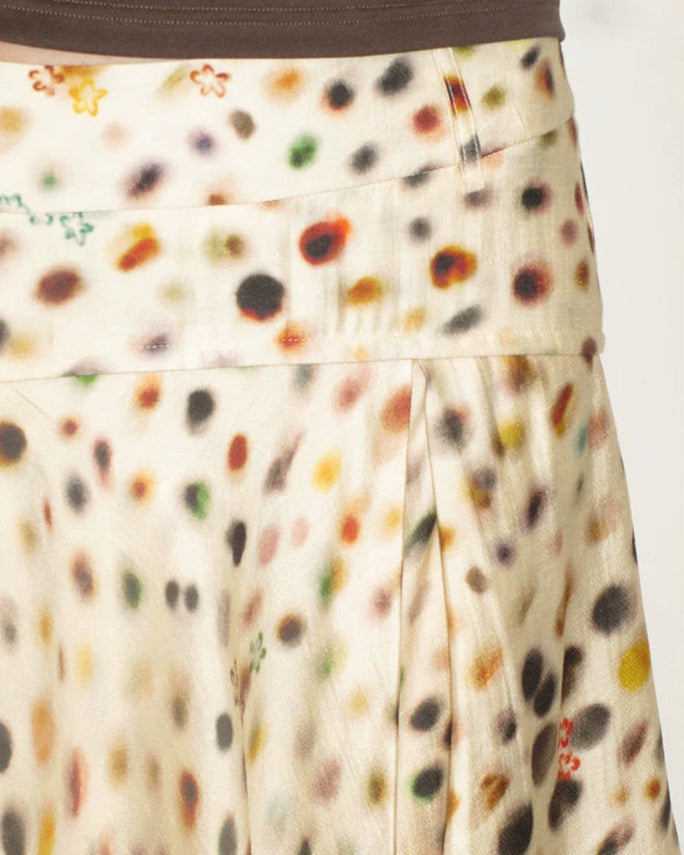 Mito de dar | Acetate Tencel Psychedelic Wave Point Holiday Skrit
