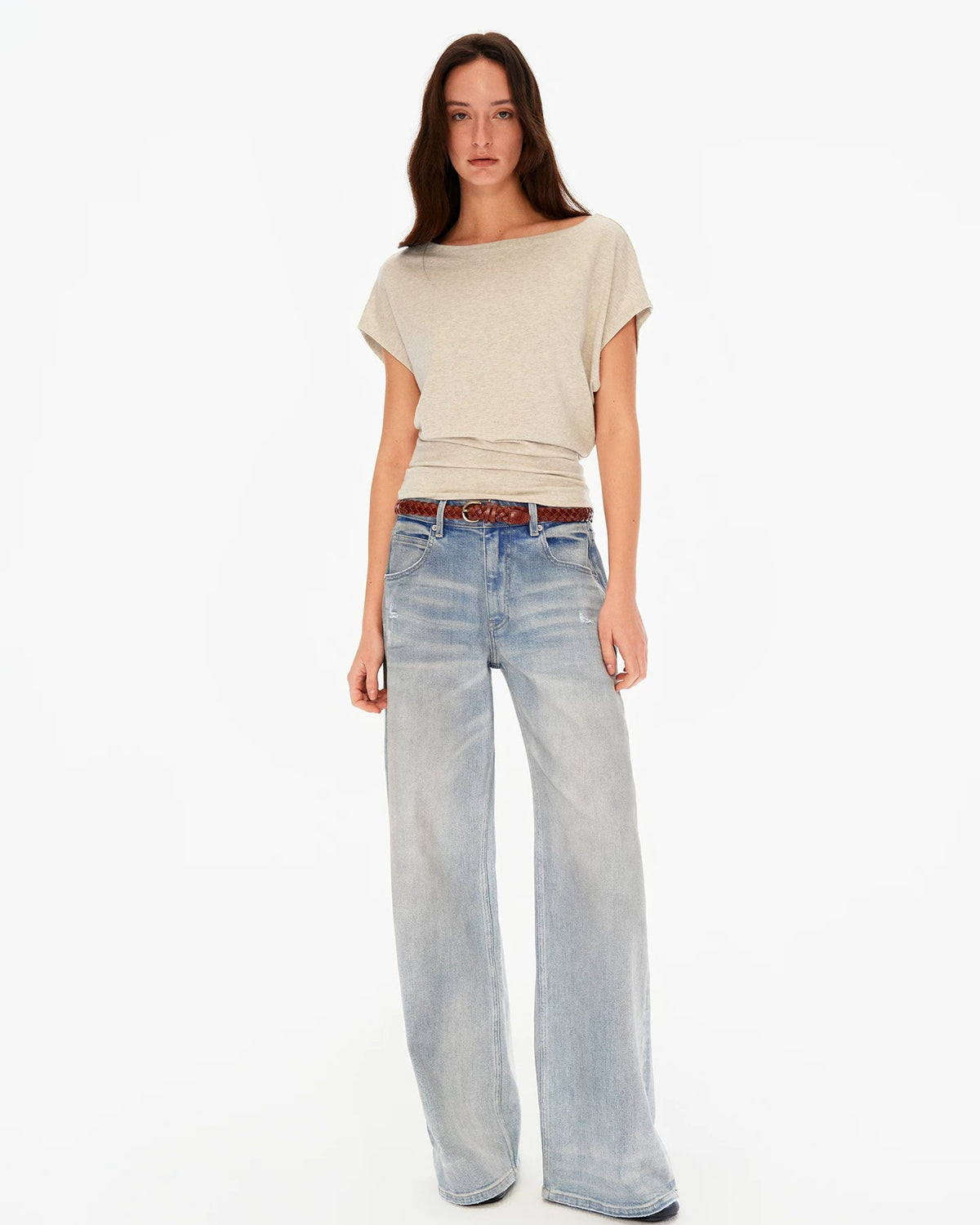 Multi-Way Modal Off Shoulder Relaxed Tee