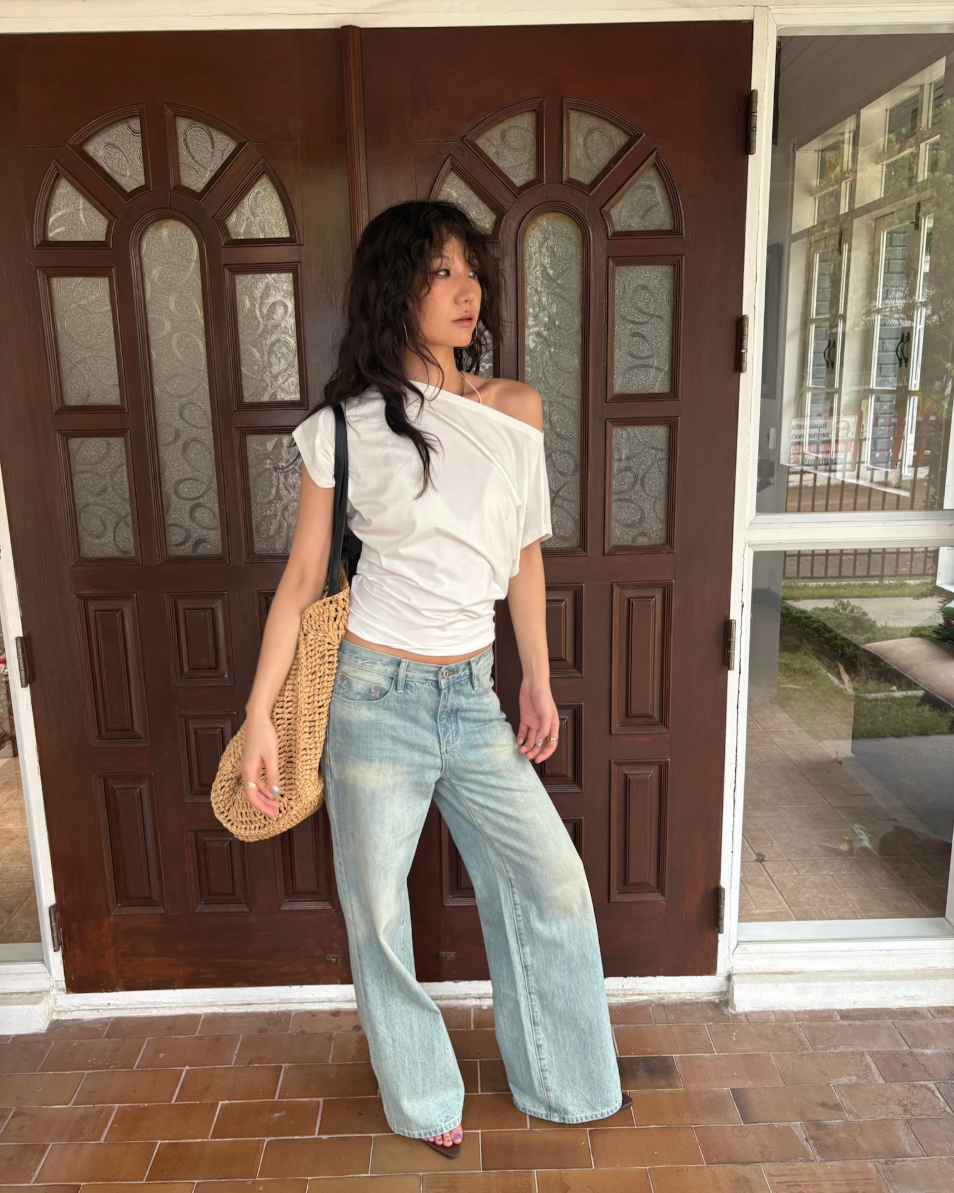 Multi-Way Modal Off Shoulder Relaxed Tee