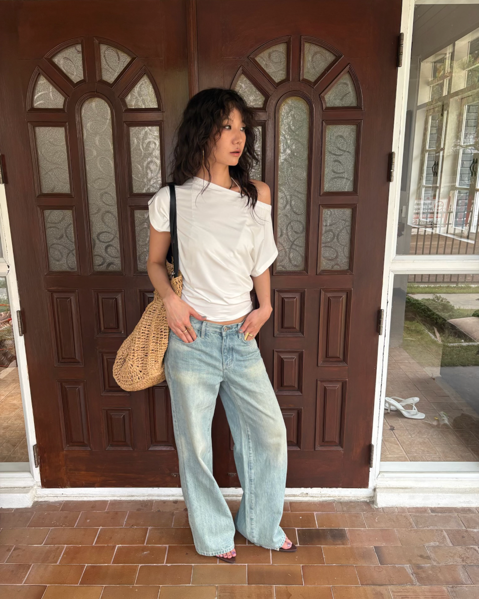 Multi-Way Modal Off Shoulder Relaxed Tee
