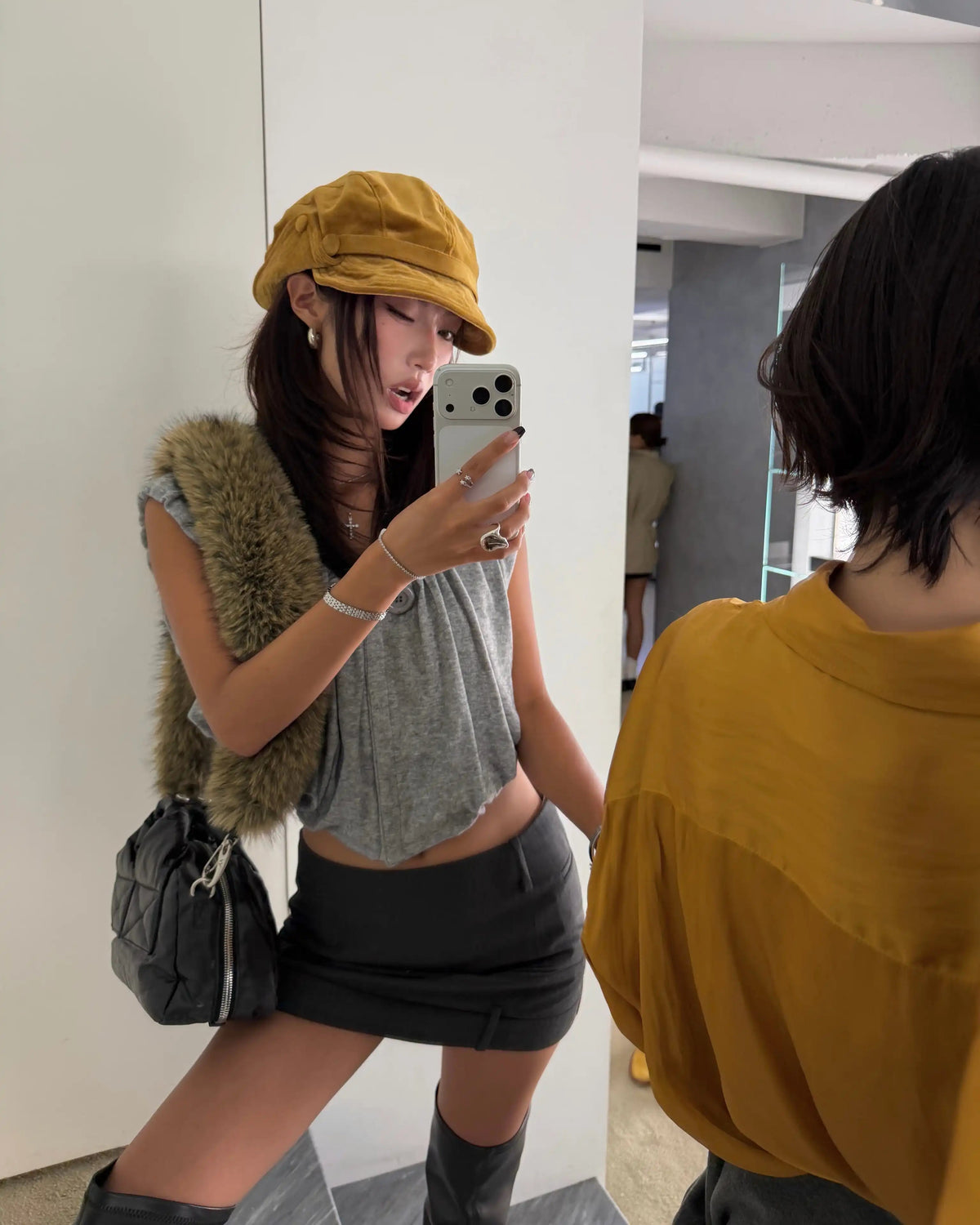 Muse Pleated Flutter Sleeve Top
