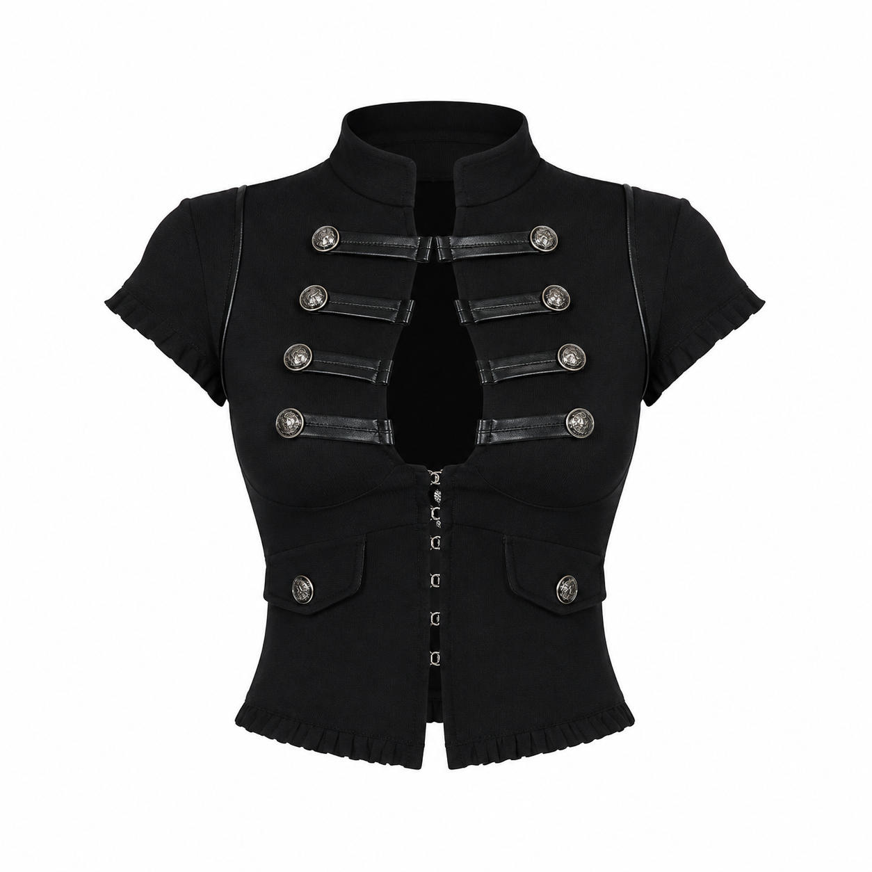 Elle | Napoleon Mandarin Collar Top