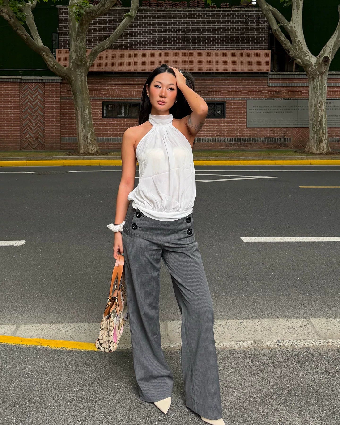IMSORRY | Noa Pinstripe Pants