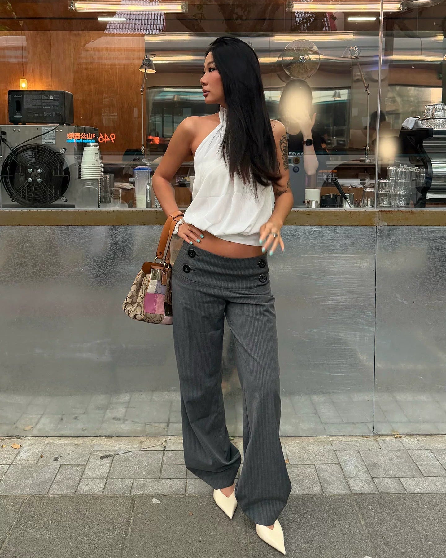 IMSORRY | Noa Pinstripe Pants