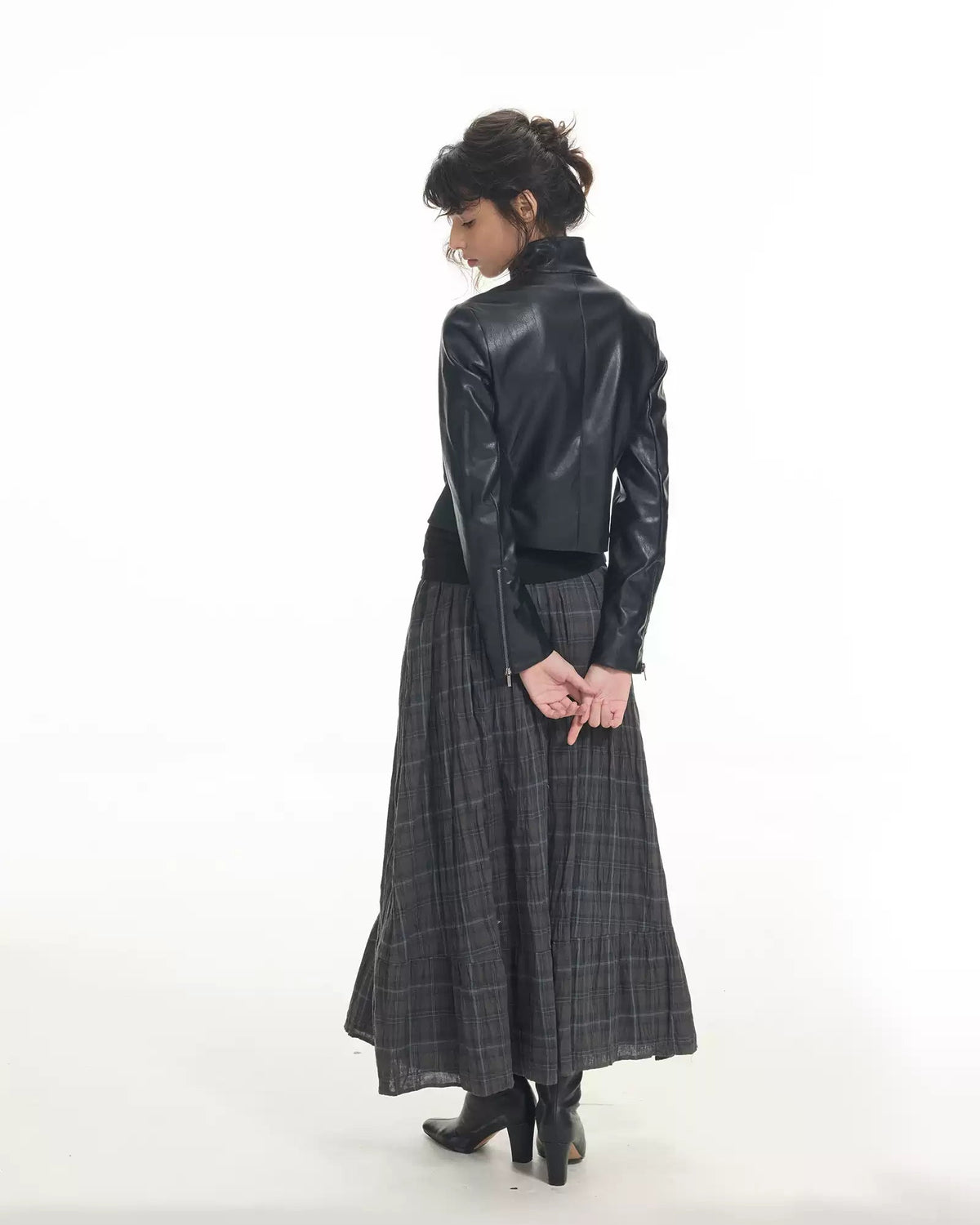 Noir Moto Cropped Jacket