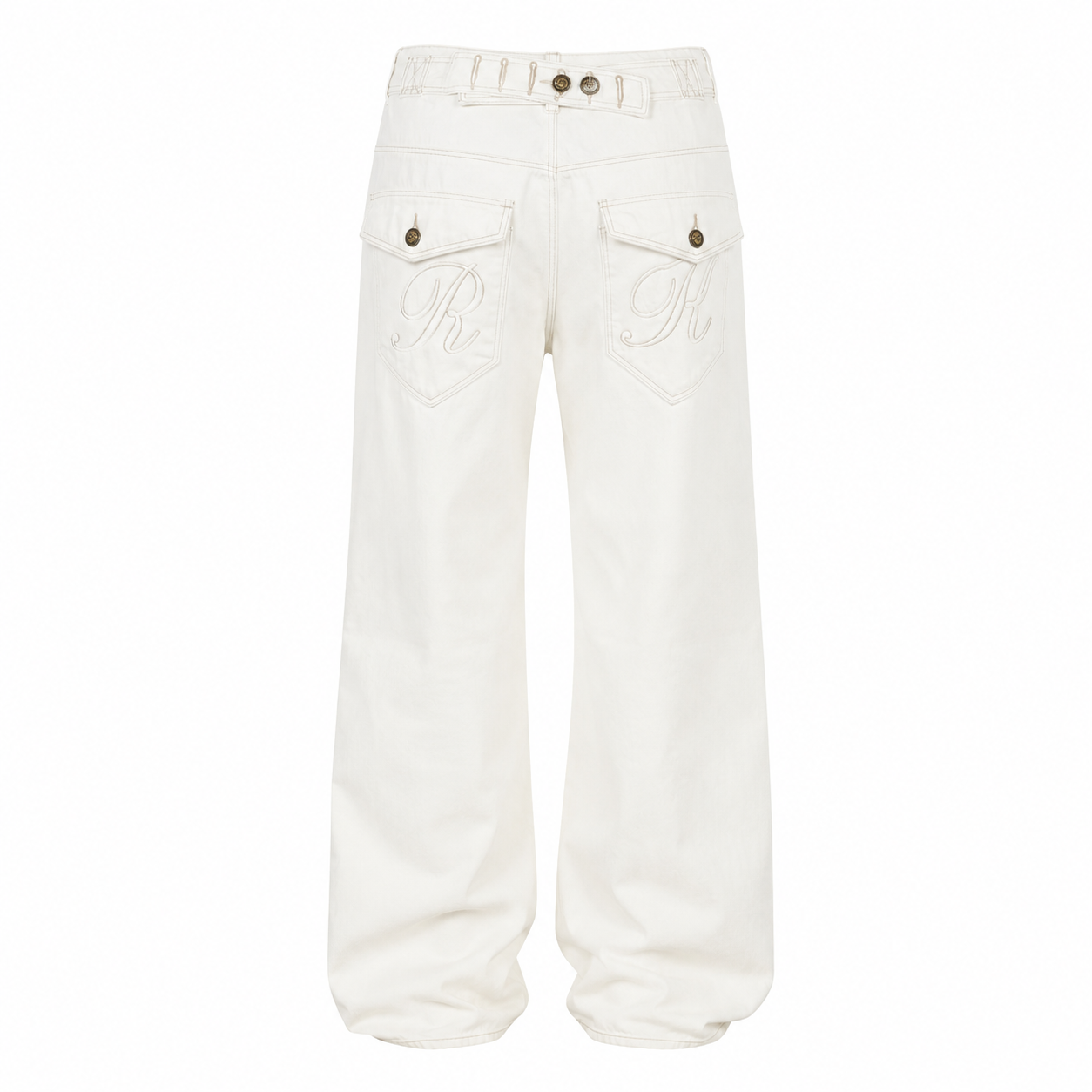 Elle | Paris Buckle Straight Leg Jeans