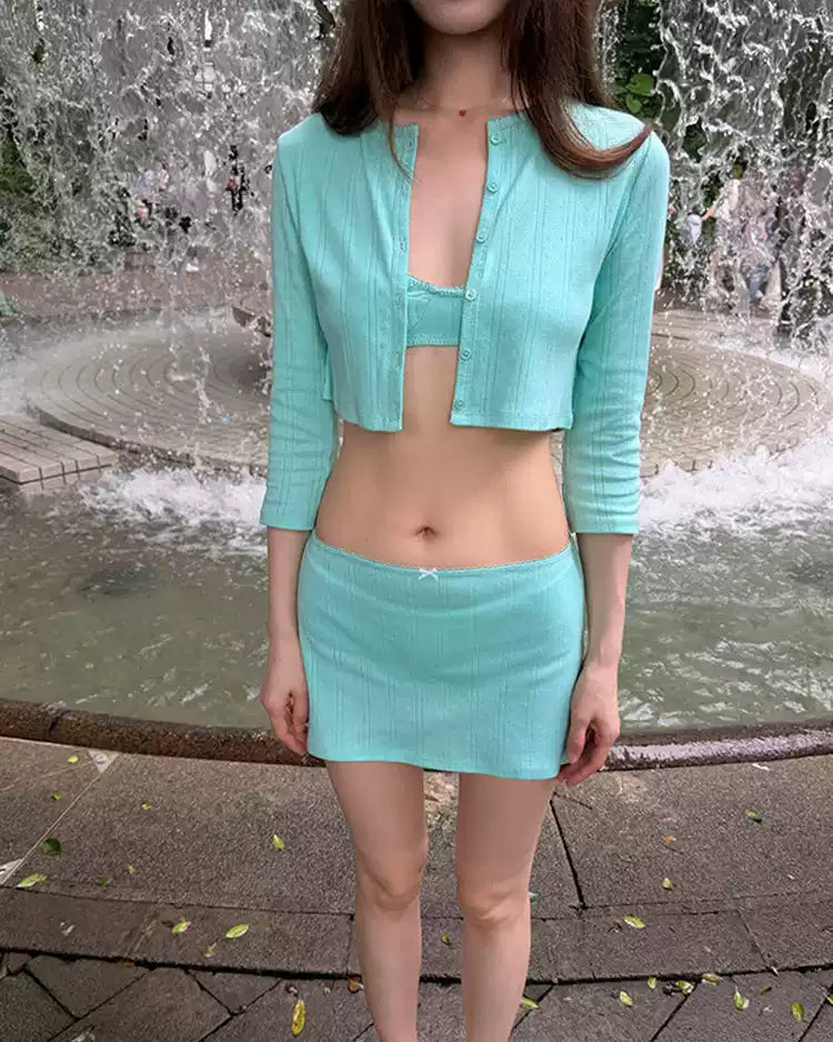 Petit Fleur Cotton Cardigan