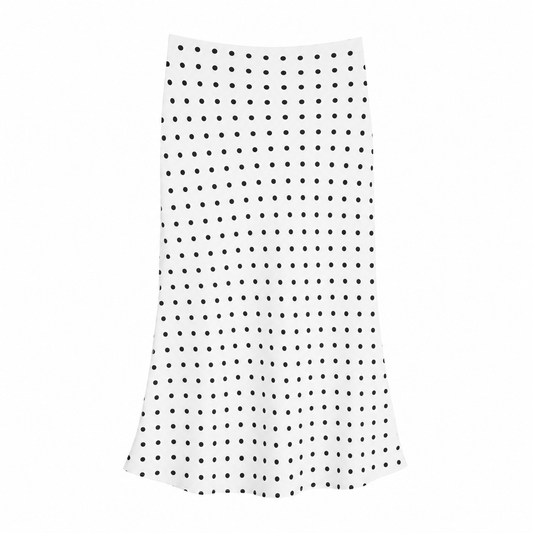 Sleep at 11 | Polka Dot Satin Mini / Maxi Skirt