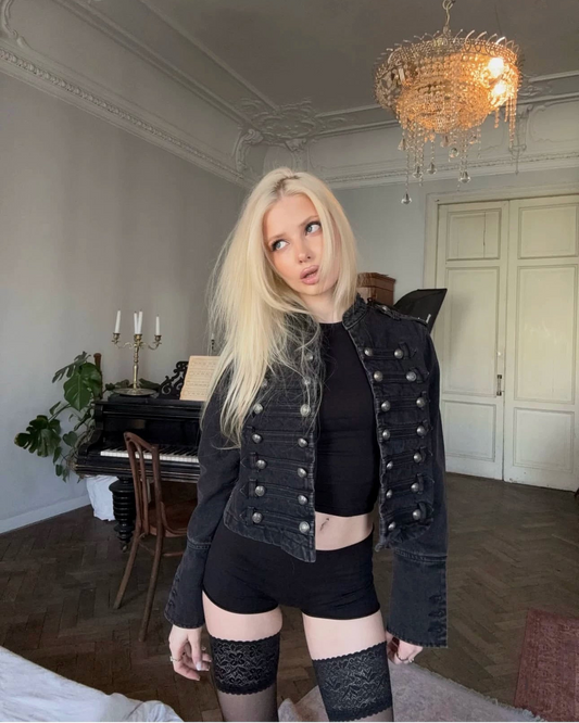 Elle | Regency Military Denim Jacket