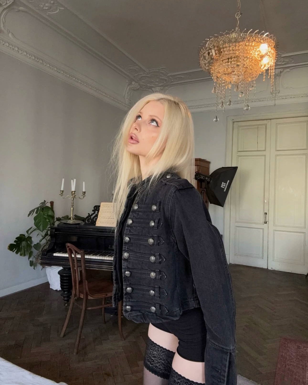 Elle | Regency Military Denim Jacket