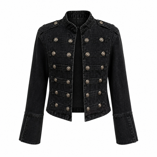 Elle | Regency Military Denim Jacket