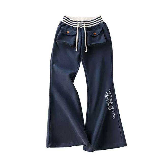 Retro Low-Rise Flare Pocket Sweatpants