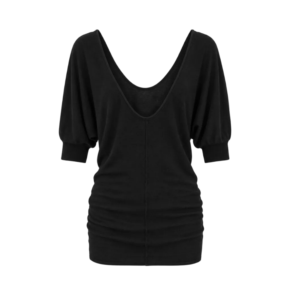 Reversible Deep V Knit Tunic Top