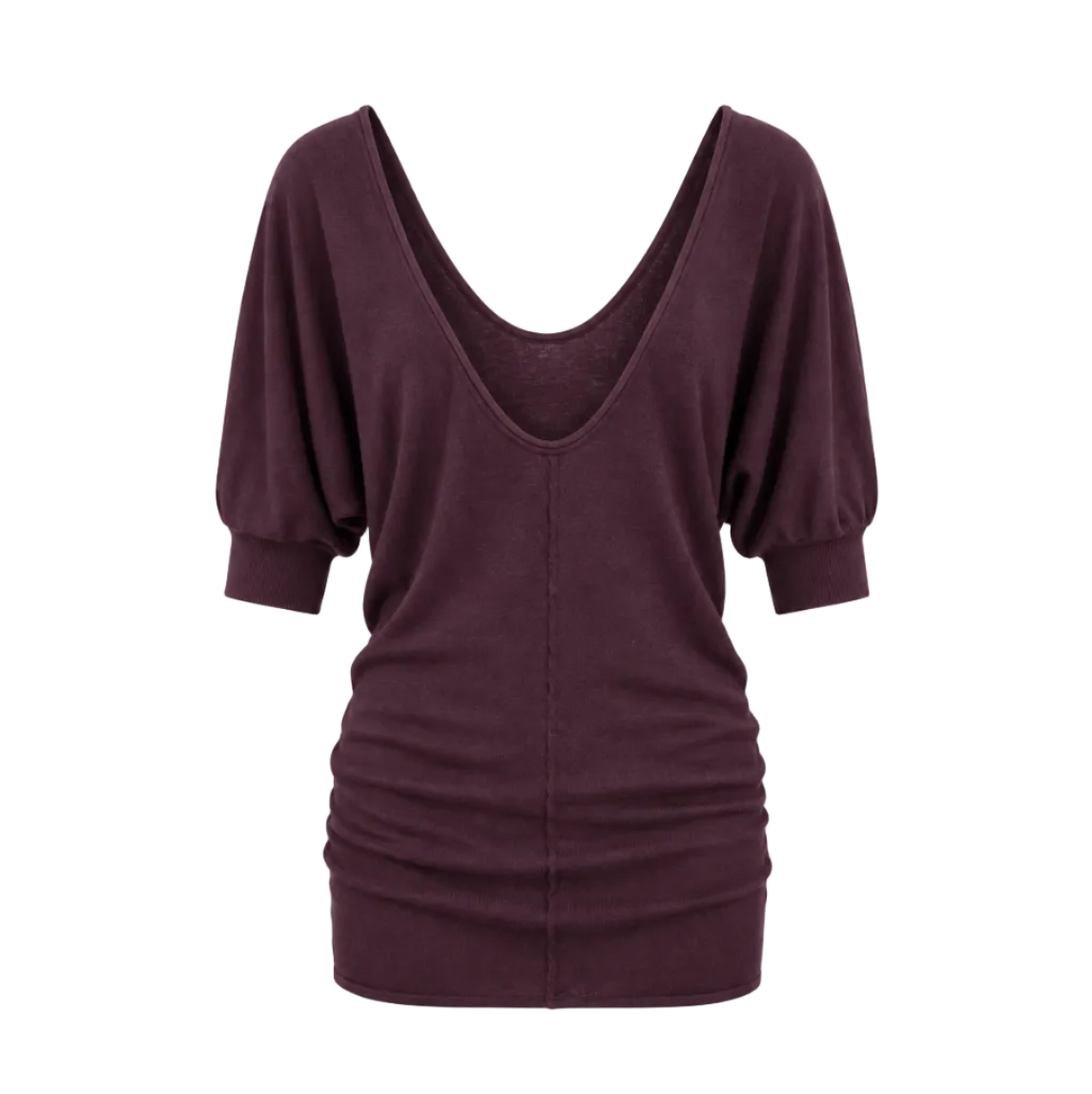 Reversible Deep V Knit Tunic Top