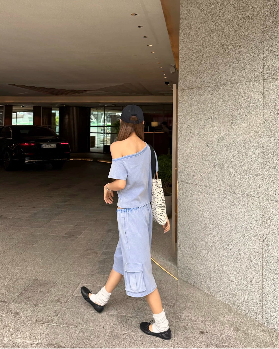 Elle | Riley Cargo Bermuda Capri Shorts