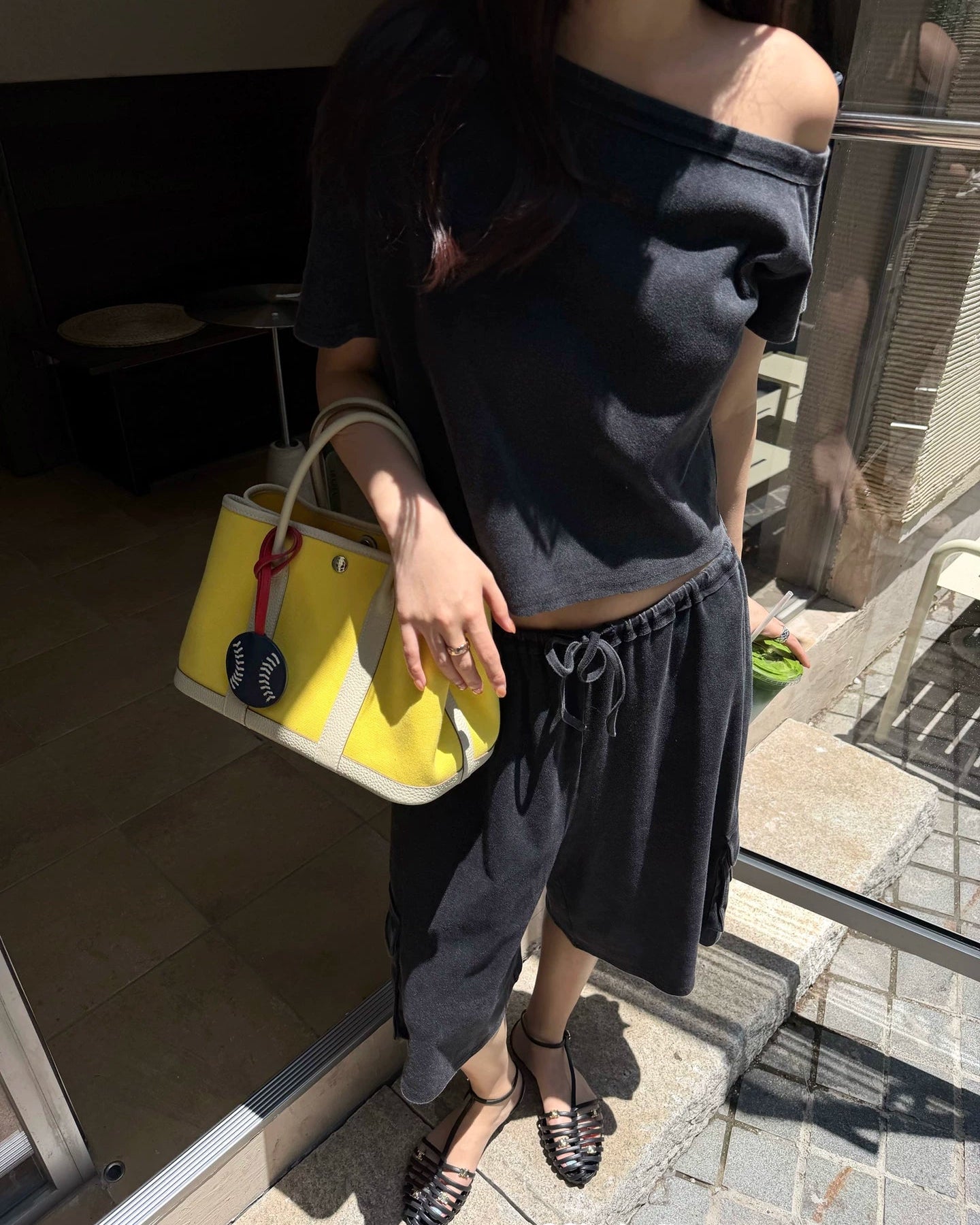 Elle | Riley Cargo Bermuda Capri Shorts