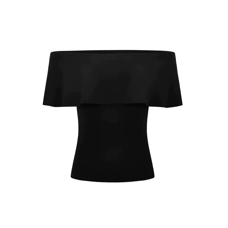 Ripple Off-Shoulder Modal Top