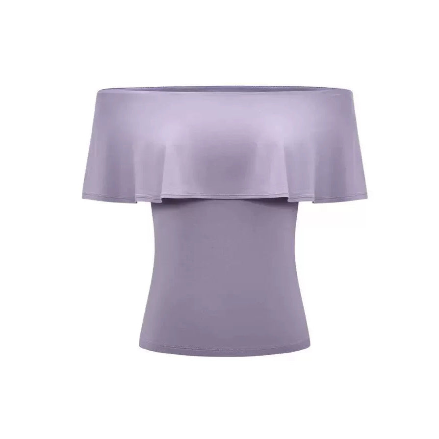 Ripple Off-Shoulder Modal Top