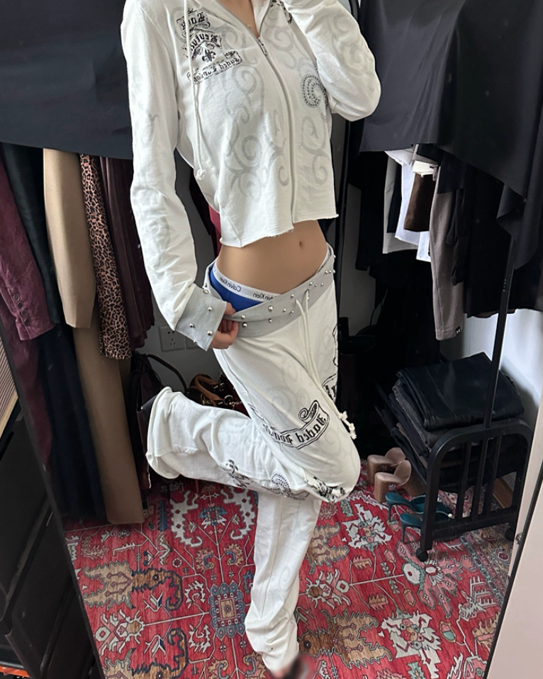 Elle | Rock Graphic Studded Joggers