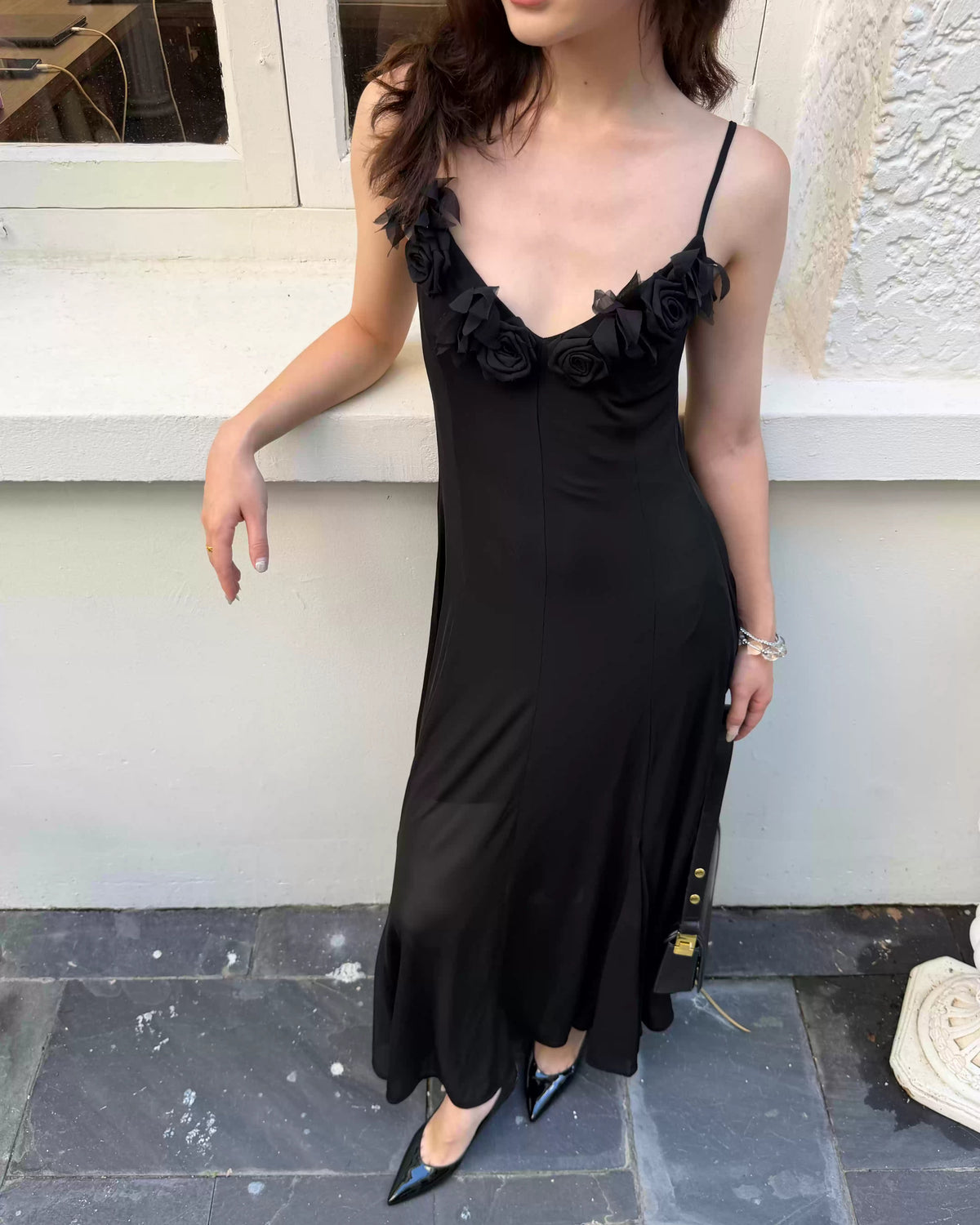 Rosalie 3D Floral Maxi Dress