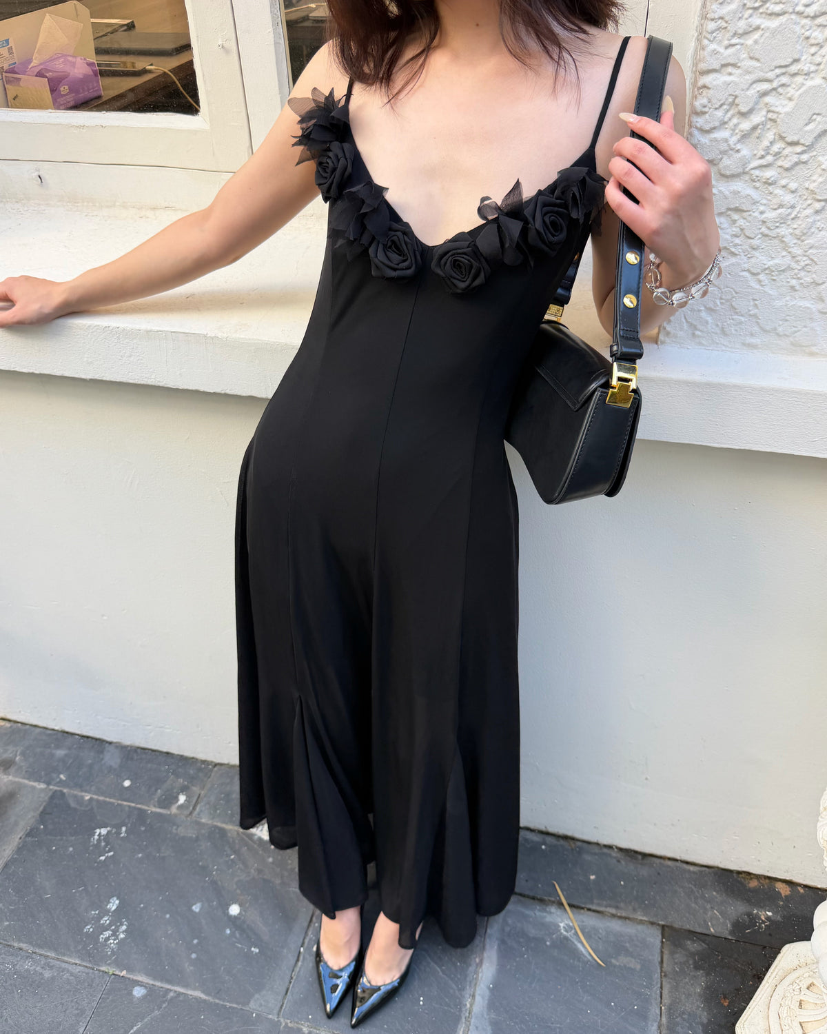Rosalie 3D Floral Maxi Dress