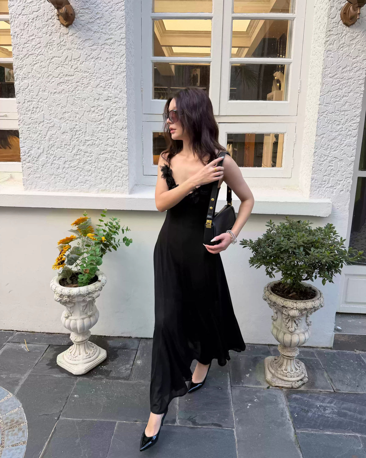 Rosalie 3D Floral Maxi Dress
