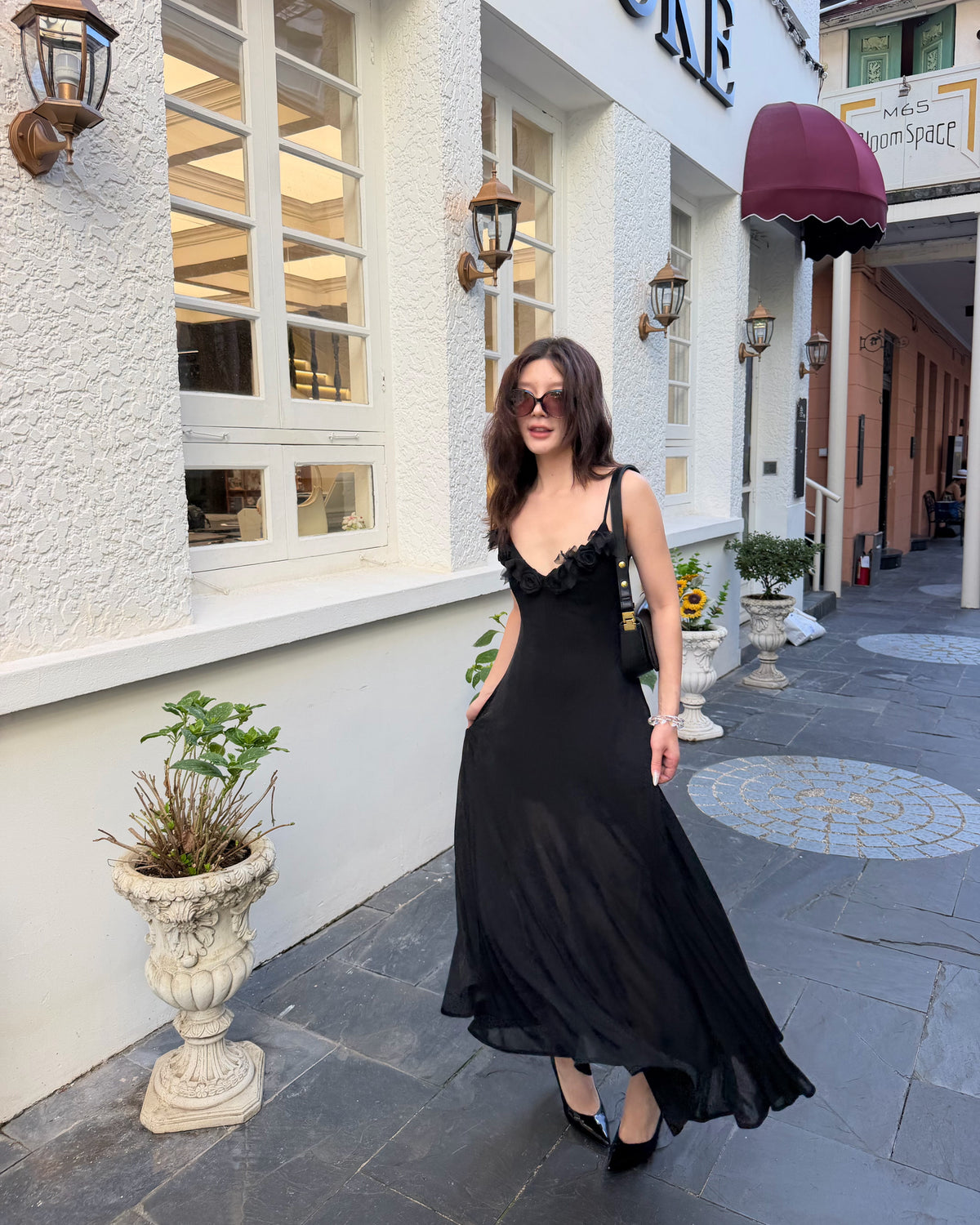 Rosalie 3D Floral Maxi Dress