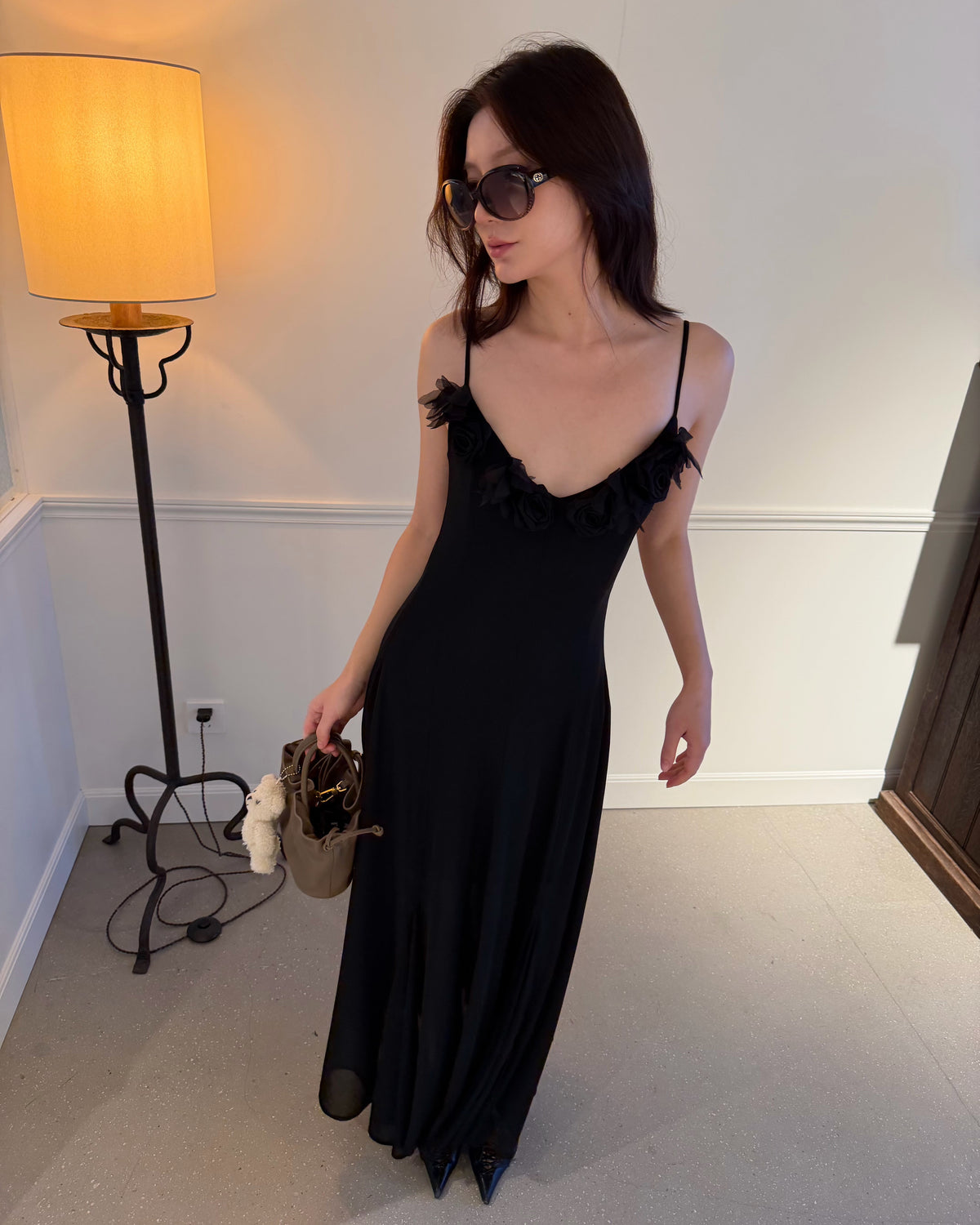 Rosalie 3D Floral Maxi Dress