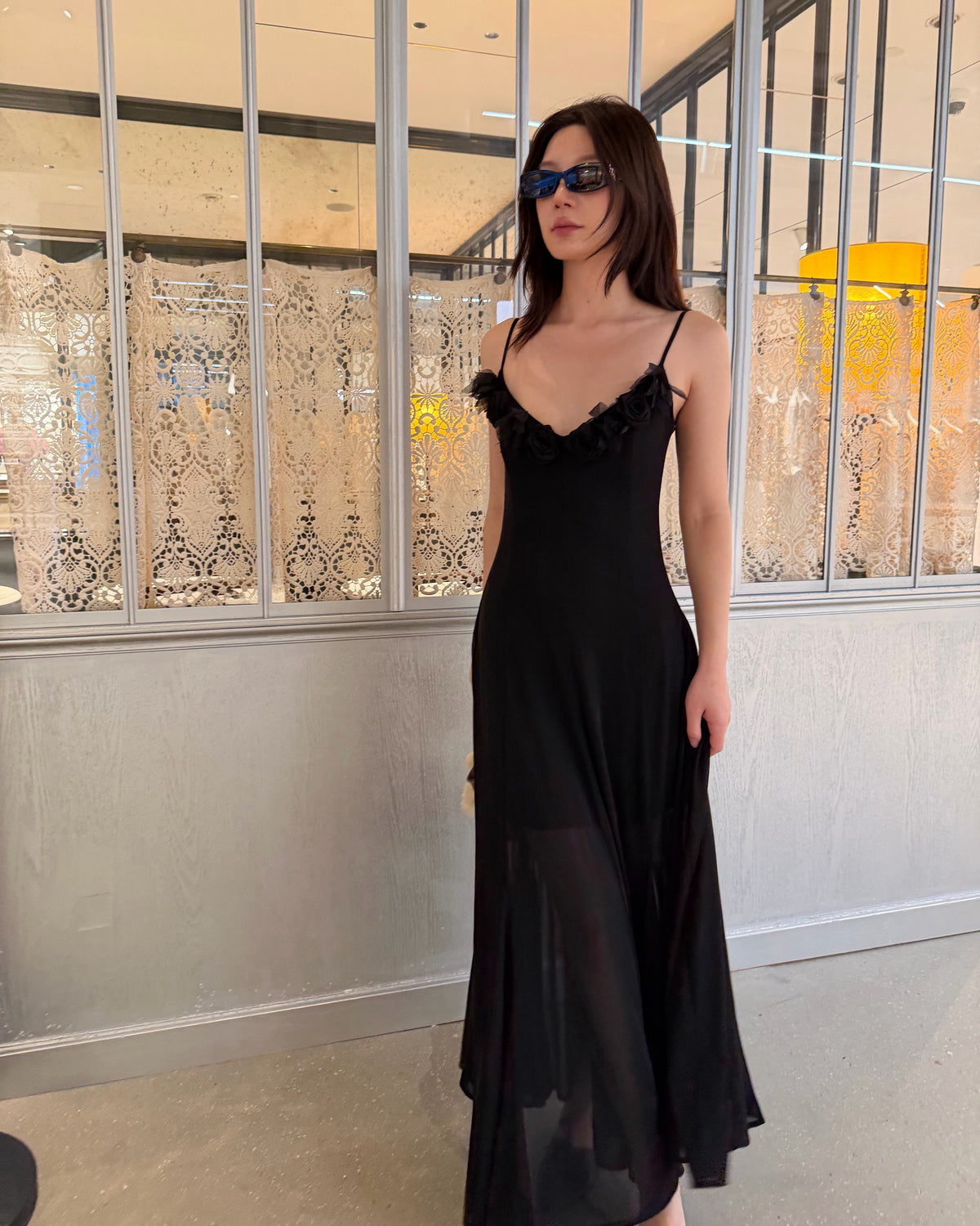 Rosalie 3D Floral Maxi Dress