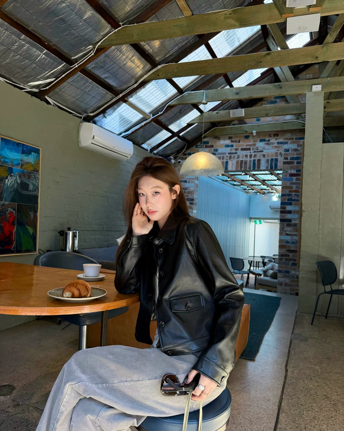 Route 66 Vintage Waxed Leather Jacket