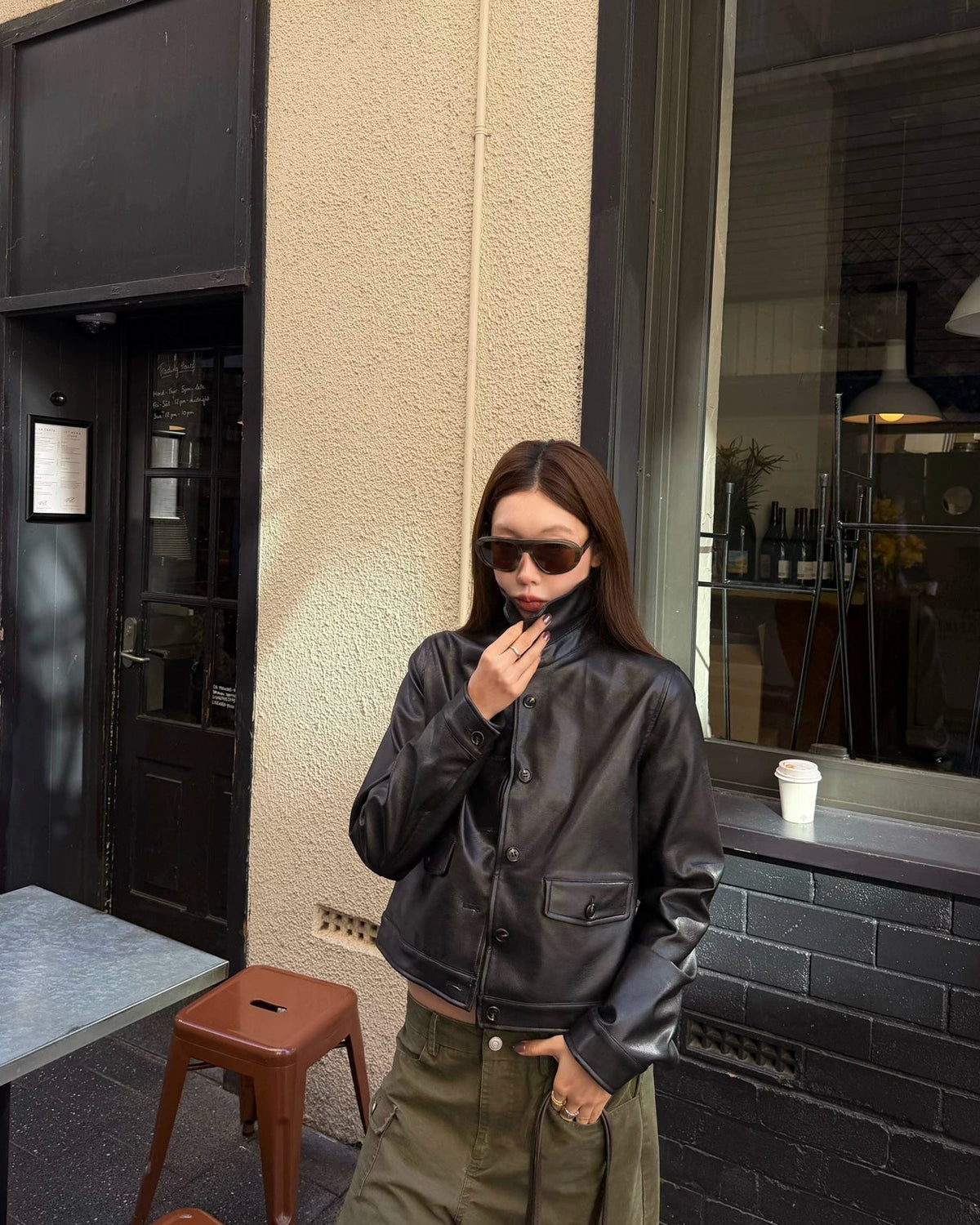 Route 66 Vintage Waxed Leather Jacket