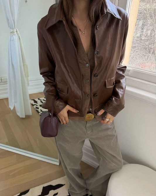 Route 66 Vintage Waxed Leather Jacket