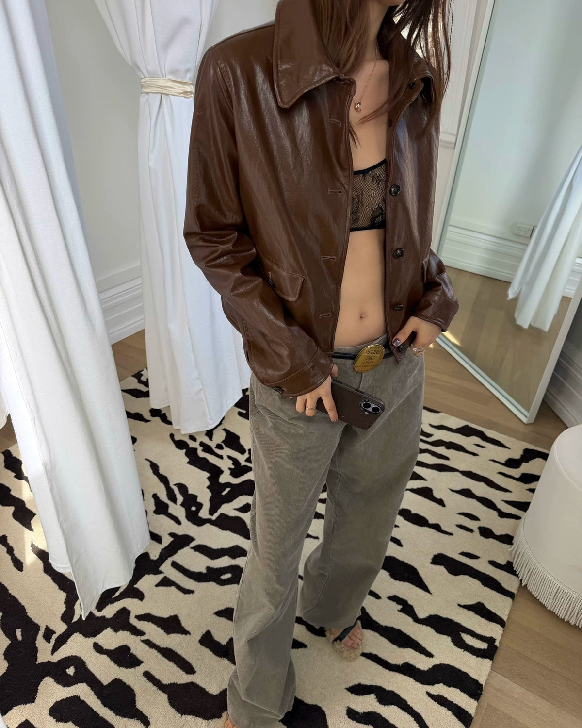 Route 66 Vintage Waxed Leather Jacket