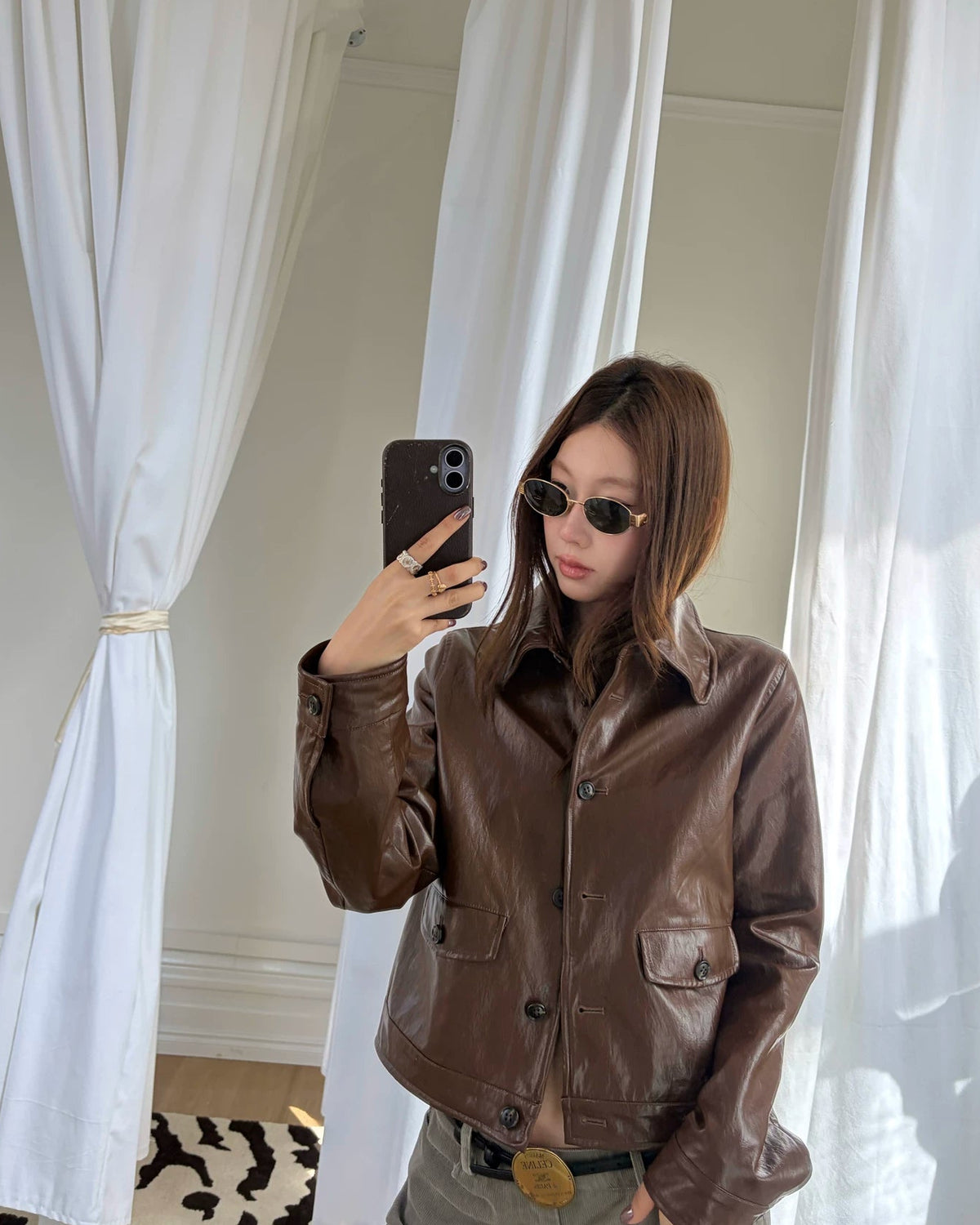 Route 66 Vintage Waxed Leather Jacket